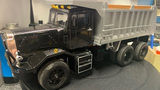 How to build a model car kit Autocar DC9964B dump truck edition [upl. by Satsok]