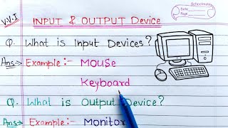 Input amp Output devices of computer  Learn Coding [upl. by Allianora]