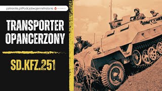 Transporter opancerzony SdKfz251 w cieniu czołgów [upl. by Nirik]