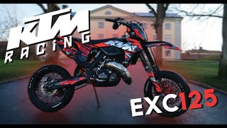 KTM EXC 125 0100kmh and Top Speed [upl. by Woodberry]