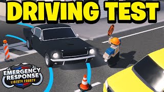 Taking A DRIVING TEST In ERLC [upl. by Aerdna]