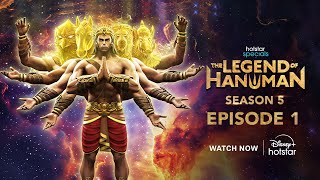 Hanuman vs Makardhwaj  Hotstar Specials The Legend Of Hanuman S5  Episode 1 [upl. by Eisdnyl]