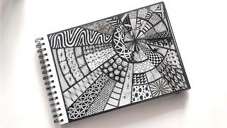 Zentangle art  Zentangle patterns  Zendoodle  Doodle patterns [upl. by Walcott]