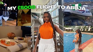 TRAVEL VLOG MY £5000 FLIGHT TO ABUJA NIGERIA  FLYING BUSINESS CLASS amp TRYING THE BEST FOOD SPOTS [upl. by Luehrmann]