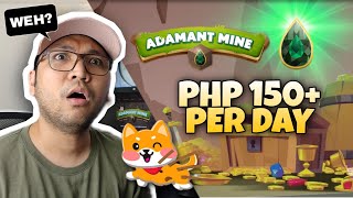 Php 150 per day playing Adamant Mine  Adamant Coin Play to Earn NFT Game ENGLISH SUB [upl. by Gaye]