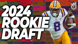 UPDATED 2024 DYNASTY ROOKIE MOCK DRAFT With Landing Spots  Dynasty Fantasy Football 2024 [upl. by Bryant]