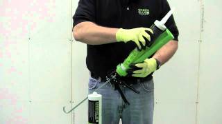 Applying Green Glue Noiseproofing Compound [upl. by Septima631]