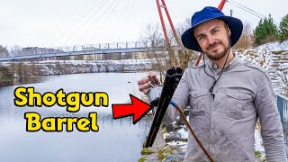 We Found a Gun Barrel from Sketchy Area Magnet Fishing [upl. by Anahcar420]