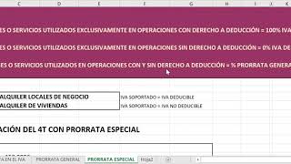 EJEMPLO DE PRORRATA ESPECIAL EN EL IVA [upl. by Kcira]