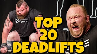 Top 20 HEAVIEST Strongman Deadlifts Ever [upl. by Annaitat]