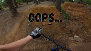 Woburn Bike Park  NEAR DEATH and BIG SENDS on M7 line [upl. by Eelahs739]