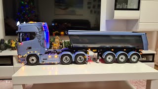 💥💥💥💥114 Tamiya Scania 770s 6x4 mit Sound Servonaut Steuerung endlich fertig Folge 12🚛 💯💢💥💥💥💥 [upl. by Klara122]