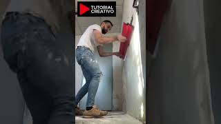 🔥 Cómo Hacer REVOQUE Fino 🔝 Alisar Pared reels tutorial [upl. by Amre194]