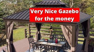 Kozyard Alexander Hardtop Aluminum Permanent Gazebo 2022 Very Nice Gazebo for the money [upl. by Kelson932]