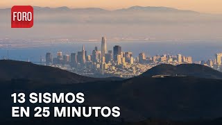 Temblor Hoy 13 sismos en solo 25 minutos en California  Expreso de la Mañana [upl. by Naujled]