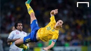 Zlatan Ibrahimovics famous 30yard bicycle kick vs England [upl. by Werby]