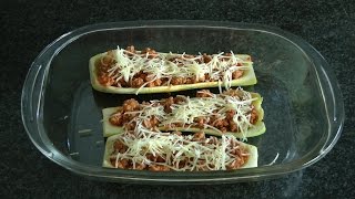 Gevulde courgette met gehakt eenvoudig recept [upl. by Nonarb549]