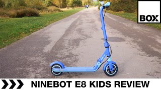 Ninebot E8 Kids Electric Scooter Review  Segways New Kids Range [upl. by Aitnis]