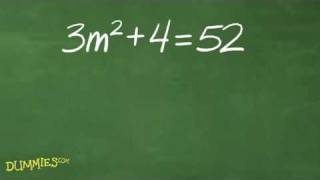 How to Solve Quadratic Equations with the Square Root Rule For Dummies [upl. by Lonny]