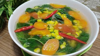 CARA MEMBUAT SAYUR BAYAM BENING WORTEL [upl. by Cioban]