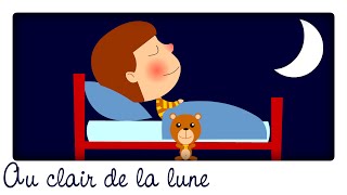 Au clair de la lune mon ami Pierrot ♫ Berceuses et Comptines maternelles pour bébé en français [upl. by Merridie245]