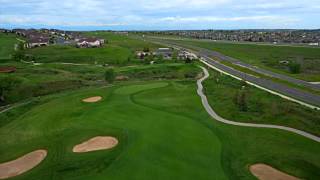 Hole 11 Aerial Video Heritage Eagle Bend Golf Club Aurora  Denver Colorado [upl. by Grane]