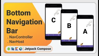 Kotlin  Jetpack Compose  Bottom Navigation Bar 1 [upl. by Robillard]