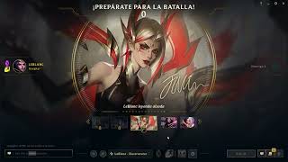 Gameplay mostrando el aspecto y chromas de LeBlanc Leyenda Alzada con voces en español España PBE [upl. by Anidan]