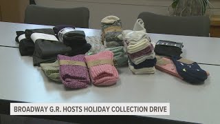 Broadway Grand Rapids hosts holiday collection drive [upl. by Ellenoj201]