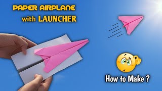 Paper Airplane Launcher  How to make an Easy Paper Airplane  Origami Airplane Easy  Paper Planes [upl. by Devehcoy10]