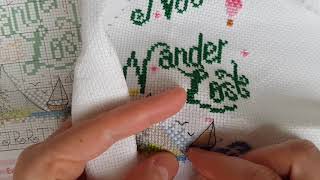 A Cross Stitch Journey  Not All Those Who Wander Are Lost [upl. by Oech505]