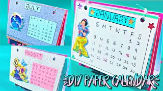 DIY 2021 Paper desk calendarhow to make calender with paper in easy wayPrachi art amp craft [upl. by Amandie438]