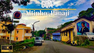 4K Drive around Altinho Panaji  Goa [upl. by Savihc]