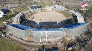 Aerial view of Nassau County International Cricket Stadium  T20 World Cup 2024 [upl. by Haddad368]