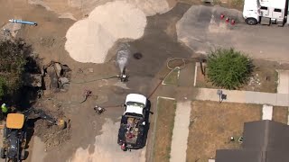 Water main break leaves 3 Houston ISD schools without water [upl. by Sausa]