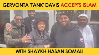 Gervonta Tank Davis Accepts Islam with Shaykh Hasan Somali [upl. by Haff]