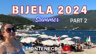 BIJELA Part 2 MONTENEGRO beaches 2024 Carine Hotels [upl. by Sac1]