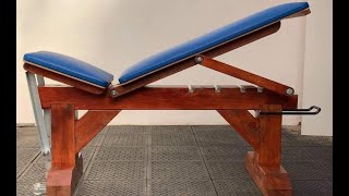 DIY Adjustable Wooden Gym Bench  full instructional step by step process [upl. by Attah]