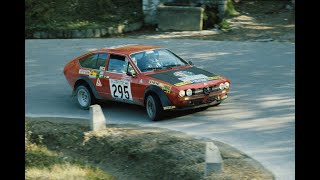 Alfa Romeo Alfetta GTV 2000 Turbodelta rallying [upl. by Ennairac]