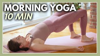 10 min Morning Yoga  ACTIVATING Full Body Flow [upl. by Rayburn]