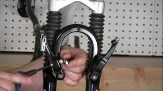 Installing V Brakes on a bicycle [upl. by Keyte475]