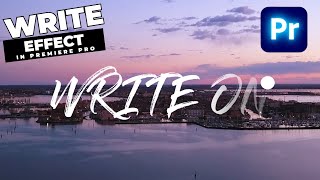 Handwriting WRITE ON Effect Tutorial In Premiere Pro [upl. by Anayaran]