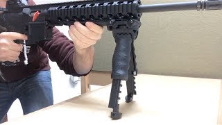 FAB Defense Roating TPod G2 Forward Grip  Bipod Review [upl. by Strep]