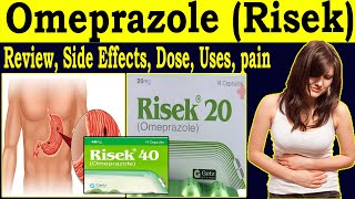 Omeprazole Capsule 20 mg 40 mg  review Risek 40 mg Capsule  Uses Side Effects Dose hindiurdu [upl. by Brebner533]