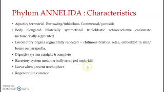 Phylum Annelida  Characters and Classification [upl. by Limber]