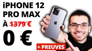 COMMENT J’ACHÈTE GRATUITEMENT UN IPHONE 12 PRO MAX  Preuves [upl. by Blinni]