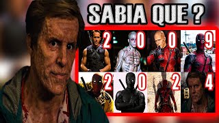 👽 Curiosidades DEADPOOL Live Action 2009  2024 La Saga  Evolución  nuevo trailer [upl. by Anayi]