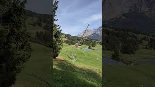 Swiss Mountain Train Ride from Villars to Bretaye [upl. by Airot676]