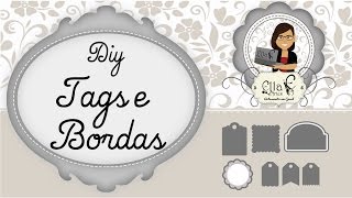 DIY Tags e bordas Silhouette [upl. by Irehc]