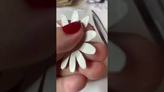 Making leather flower diy handmade flowers [upl. by Noirred776]